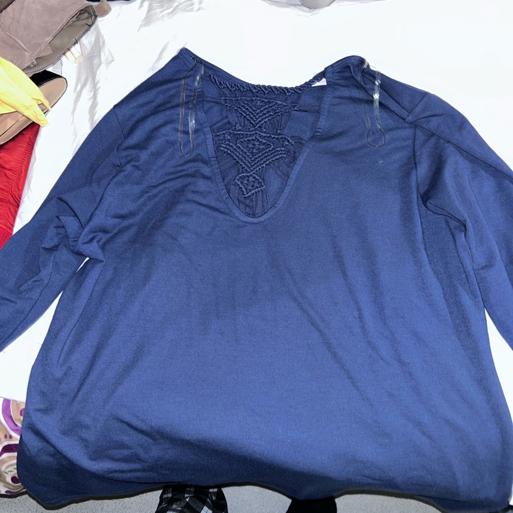 Ideology blue shirt